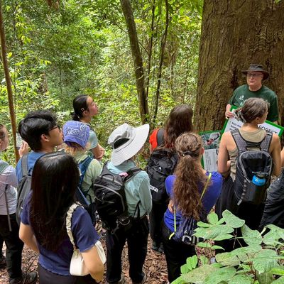 Arch. Steve explained why reference forests are important for restoration work.