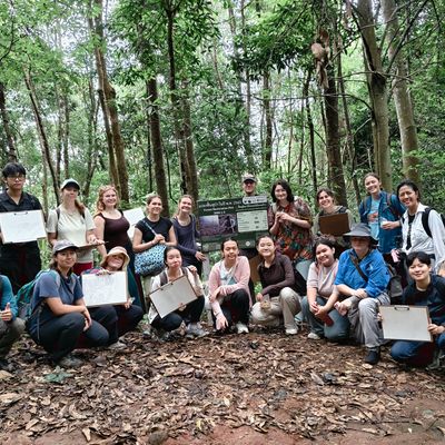 OSU group visited the restoration plot 2000 at Ban Mae Sai Mai.