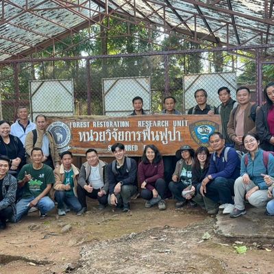 Participants visited the Doi Suthep–Pui Forest Restoration Research Nursery and learned how to produce seedlings for restoration.
